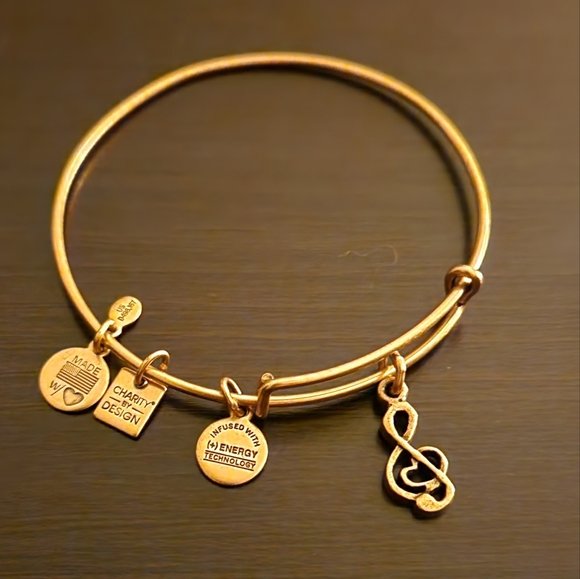 Alex and Ani Jewelry - ALEX AND ANI Charity by Design, Sweet Melody Bracelet Rafaelian Gold Finish
